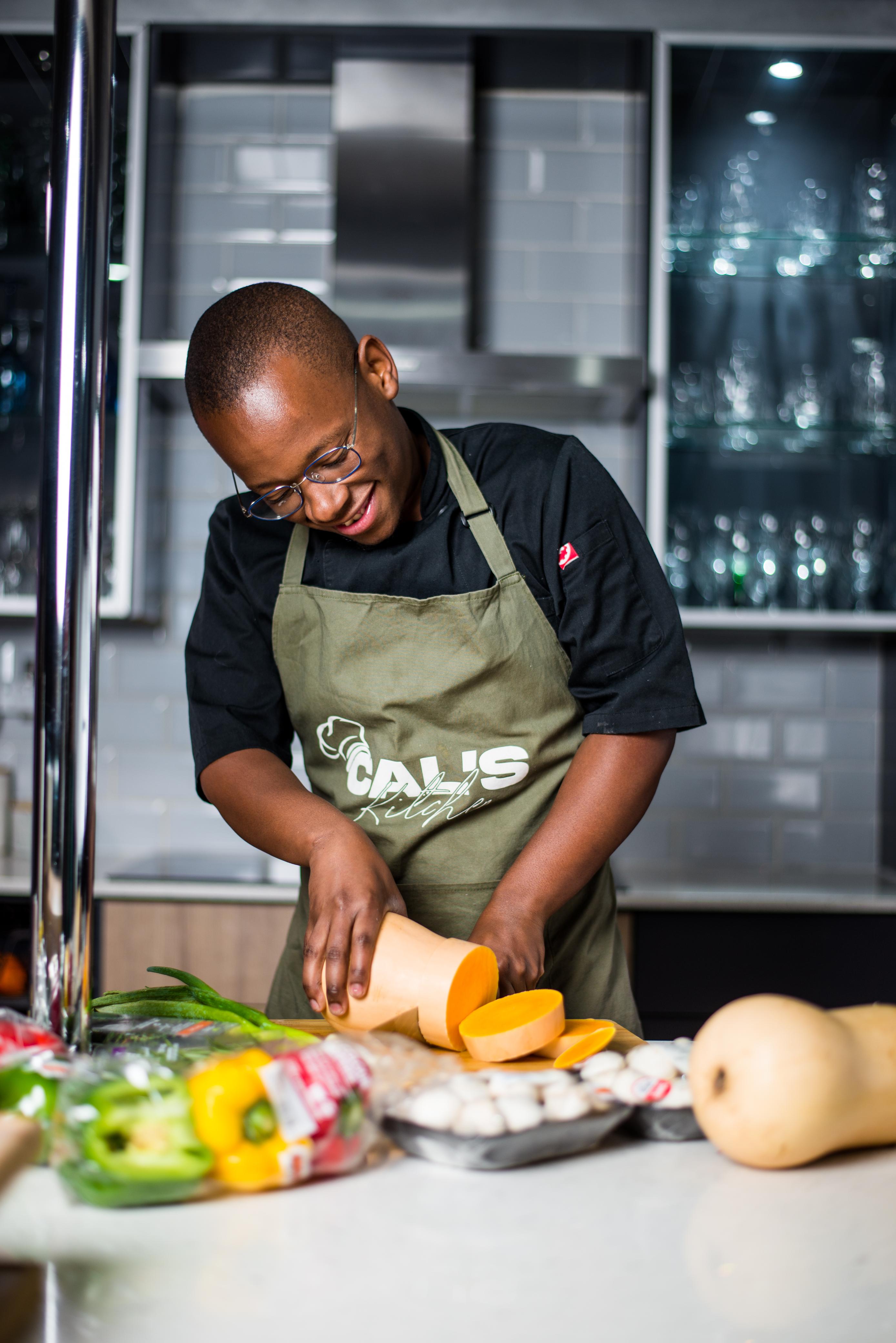 Chef Calvin Preparing